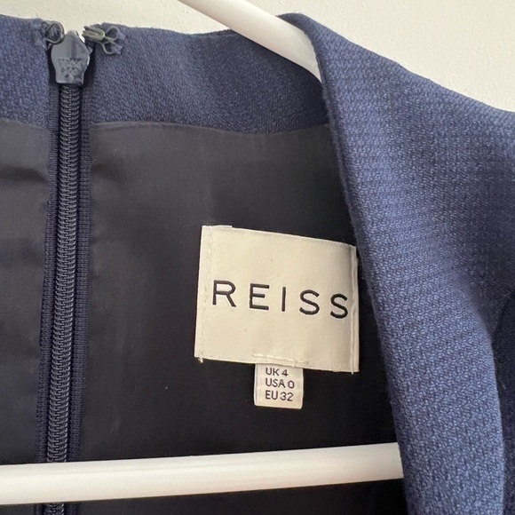 Reiss Delo navy tailored sheath dress size 0 - Picture 9 of 11